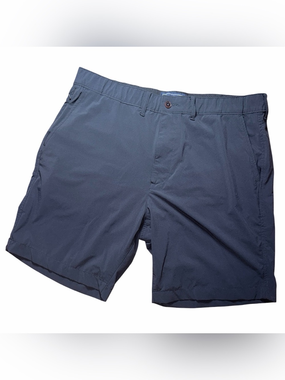 🔥 Abercrombie & Fitch Men’s Black Nylon Blend Dress Shorts Sz 36 🔥